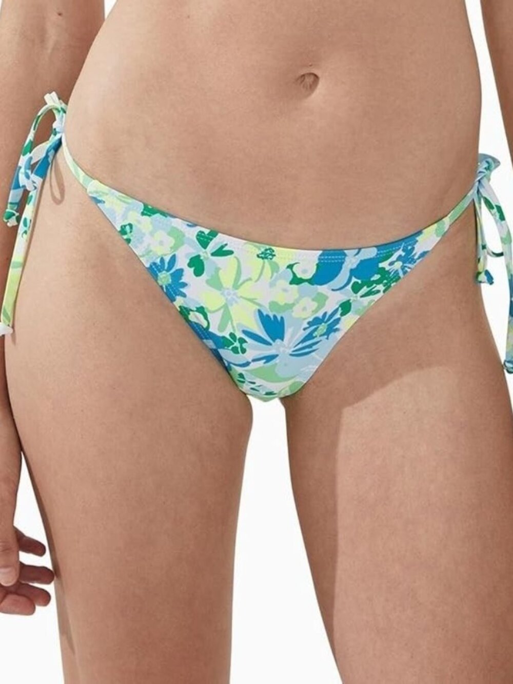 Cotton On Side-Tie Brazilian Bikini Swim Bottom Gabrielle Floral ( L )